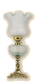 lampa naftowa z podstawą mosiężną
