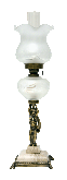 lampa naftowa z podstawą marmurową