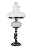 lampa naftowa z podstawą figurką kobiety